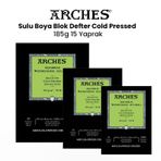 Arches Cold Pressed 185 gr 15 Yaprak Sulu Boya Blok Defter