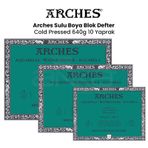 Arches Cold Pressed 640 gr 10 Yaprak Sulu Boya Blok Defter