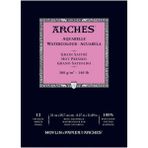 Arches Düz Doku 300 gr A4 12 Yaprak Sulu Boya Defteri