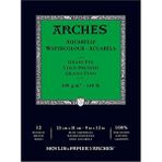 Arches Orta Doku 300 gr 23x31 cm 12 Yaprak Sulu Boya Defteri