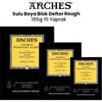 Arches Rough 185 gr 15 Yaprak Sulu Boya Blok Defter