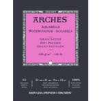 Arches Suluboya Defteri, 23 X 31Cm, 12 Sayfa, 300Gr
