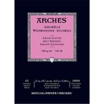Arches Suluboya Defteri Blok Sıcak Baskı - Düz Doku 300 gr 12 Yaprak 21 x 29 cm