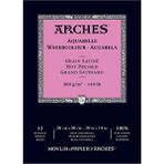 Arches Suluboya Defteri Blok Sıcak Baskı - Düz Doku 300 gr 12 Yaprak 26 x 36 cm