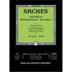 Arches Suluboya Defteri Blok Soğuk Baskı - Orta Doku 185 gr 15 x 21 cm 15 Yaprak