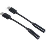 Archive 2 Paket USB C - 3,5 mm Kulaklık Jakı Adaptörü, Tip C Erkek - 3,5 mm Kadın Aux Jakı Stereo Kulaklık Dönüştürücü, Moto Z/z Droid/force/play ve Diğer USB C Cihazları Için Uyumlu (Yurt Dışından) - Siyah