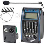 Archive Akustik Gitar Alıcısı, 5 Bant Eq Ekolayzer Gitar Preamp Piezo Pikap Tuner Mikrofonlu LCD Ekran (Yurt Dışından) - Siyah
