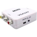 Archive Vga'dan Av'ye Mini Dönüştürücü Ölçekleyici Adaptör Desteği 1080P VGA2AV Dönüştürücü Pc'den Tv'ye Hd Bilgisayardan Tv'ye (Yurt Dışından) - Siyah