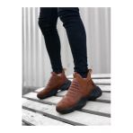 Arda BA0401 Bağcıksız Rahat Yüksek Taban Taba Erkek Spor Yarım Bilek Bot