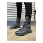 Arda Bay Bot Jy799 Verton Bağcıklı Ortopedik Taban Günlük Cilt Erkek Askeri Postal Bot Cst Siyah