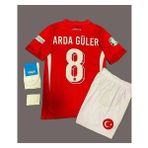 Arda Güler Türkiye Milli Takımı Euro 2024 Çocuk Forması 4'lü Set - 11 - 12 Yaş - Kırmızı