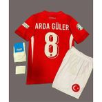 Arda Güler Türkiye Milli Takımı Euro 2024 Çocuk Forması 4'lü Set - 3 - 4 Yaş - Kırmızı