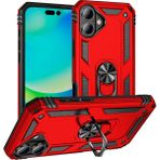 Ardemix Apple iPhone 16 Plus Kılıf Ardx Kapak-Kırmızı