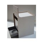 ardeppo Muhabbet Kuş Yuvası - Sürgülü - Plastik Folluk -ahşap Mdf Yuvalık - 19 Cm X 22 Cm + 22 Cm(yükseklik)