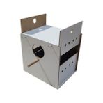 Ardeppo Muhabbet Yuvalık Çift Sürgülü Plastik Ahşap Mdf Yuva 19 cm x 22 cm x 22 cm Folluk