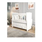 ardilla furniture Beşik Çekmeceli Sallanır Anne Yanı Ahşap Bebek Beşiği Beyaz