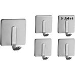 Ardini KROM03 5 Adet Krom Kendinden Yapışkanlı Çelik Askılık