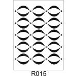Ardışık Desen Stencil Şablon (21x30) R-015