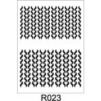 Ardışık Desen Stencil Şablon (21x30) R-023