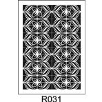Ardışık Desen Stencil Şablon (21x30) R-031