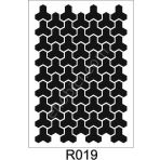 Ardışık Desen Stencil Şablon (25x25) R-019