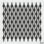 Ardışık Desen Stencil Şablon (25x25) R-076