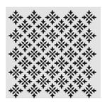 Ardışık Desen Stencil Şablon (30x30) R-069