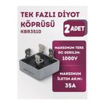 Arduino 2-Adet Diyot Köprüsü KBPC3510 – 35A 1000V – Ruichi