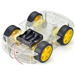 Arduino 4Wd Robot Araba Platform Kiti Seti Şeffaf