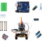 Arduino Emes Robotik 4WD Bluetoothlu Engelden Kaçan Çizgi Takip Eden Robot Zeka Geliştirici Araç Seti