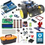 Arduino ile Uyumlu 2WD Robot Araba ve Süper İdeal Başlangıç Seti - Uno R3-92 Çeşit 317 Parça - Engelden Kaçan Akıllı Robot Yapım Kiti - STEM Kodlama Eğitimi