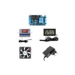 Arduino Kuluçka Makinesi Seti - 5 Parça - W3001 Termostat 220V - Isı Nem Ölçer - 12V Adaptör - 80x80 12V Fan