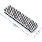 Arduino MAX7219 4lü Dot Matrix Modül 64 Nokta LED Ekran 5V 8x8 Matris 5 Pin Kontrol Ortak Katot
