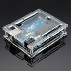 Arduino UNO R3 Plastik Koruma Kutusu Vidalı Pleksi Kutu