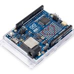 Arduino UNO R4 WiFi [ABX00087] – Renesas RA4M1 + ESP32-S3, Wi-Fi, Bluetooth, USB-C, CAN, 12-bit DAC, OP AMP, Qwiic Connector, Gelişmiş IoT ve Gömülü Projeler için 12x8 LED Matrisi