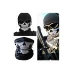 Aref Kuru Kafa Motorcu Bandana Standart Beyaz Siyah Motorsiklet Bisiklet Boyun Maskesi