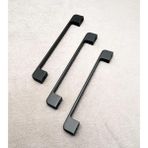 Arel Mat Siyah Tv Ünitesi Vestiyer Yatak Odası Mutfak Dolap Çekmece Kulpu 128 Mm (12,8 Cm) 3 Adet