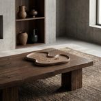 Arelia Dekoratif Kahverengi Tabak | Minimal Modern Tasarım | Salon & Masa Üstü Aksesuar
