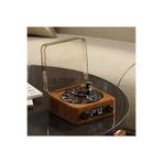 ARELL TEKNOLOJİ Nostalji Plak Çalar Bluetooth Subwoofer 3d Ses Dalgası Retro Müzik Plak Çalar KAHVERENGİ