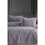 Aren 3 Parça Çift Kişilik Pike Takımı 240X260 Gri