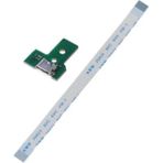 Aren Bilişim Ps4 Kol Şarj Soketi JDS-055 + 12 Pin Flex Kablo - Yeşil