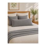 AREN HOME BABY %100 Pamuklu Uzun Yastık Kılıfı 50x100 cm. Gri