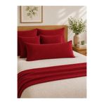 AREN HOME BABY %100 Pamuklu Uzun Yastık Kılıfı 50x100 cm. Kırmızı