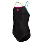Arena 005919569 Siyah Swimsuit Light Drop Solid Çocuk Yüzücü Mayosu
