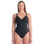 Arena 008119550 Siyah Lara Soft Curve Back Kadın Yüzücü Mayosu