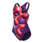 Arena 008169950 Mor Star Shaped Swimsuit Swim Tech L Çocuk Yüzücü Mayosu