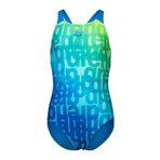 Arena 009007808 Mavi Multi Colours Swimsuit V Back Çocuk Yüzücü Mayosu