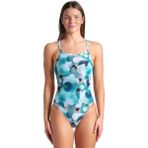Arena 009065660 Camouflage Swimsuit Challenge Back Beyaz Kadın Yüzücü Mayosu