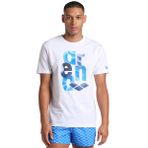 Arena 009406100 Water Prints Beyaz Günlük Stil Erkek T-shirt