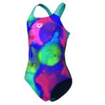 Arena 010286740 Lacivert Spray Paint Swim Pro Back Çocuk Yüzücü Mayosu